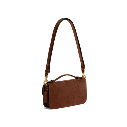 Coach Women's Elora Top Handle Crossbody Bag Brass/Warm Brown