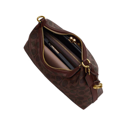 Coach Women's Juliet Shoulder Bag 25 In Signature Canvas Maple
