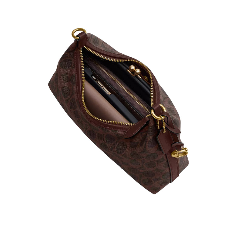 Coach Women's Juliet Shoulder Bag 25 In Signature Canvas Maple