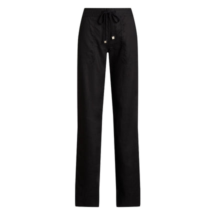 Polo Ralph Lauren Women's Linen Wide-Leg Pant Polo Black