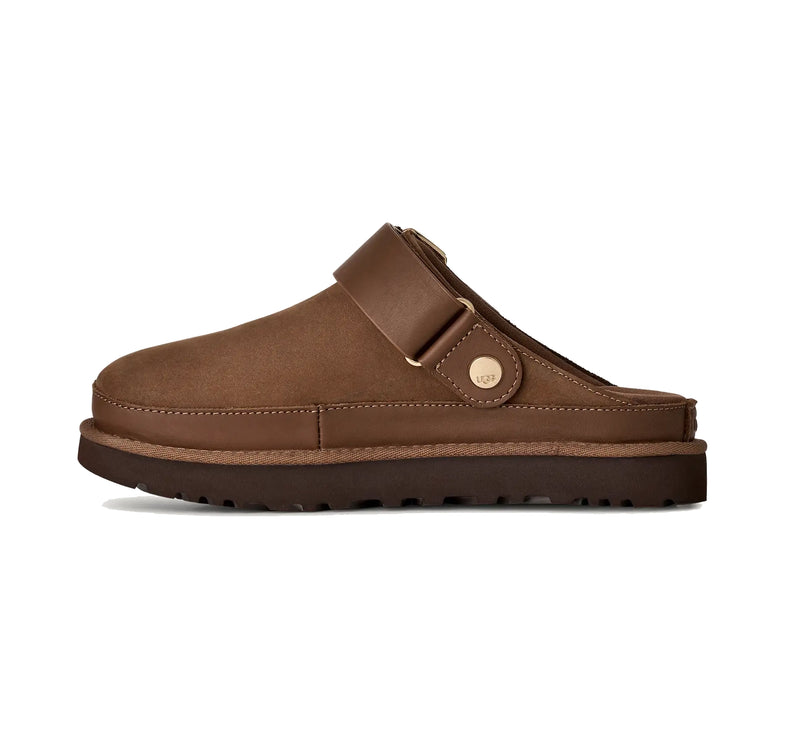 UGG Women's Goldenstar Villa Clog Dark Chestnut