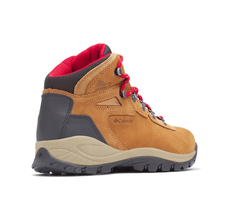 Columbia Women’s Newton Ridge Plus Waterproof Amped Hiking Boot Elk/Mountain Red