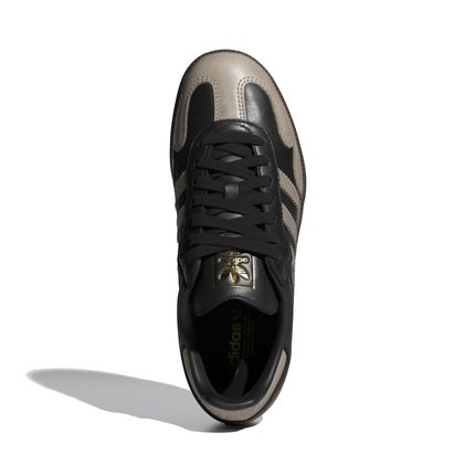 Adidas Women's Samba OG Shoes Core Black/Wonder Beige/Gold Metallic KJ0995
