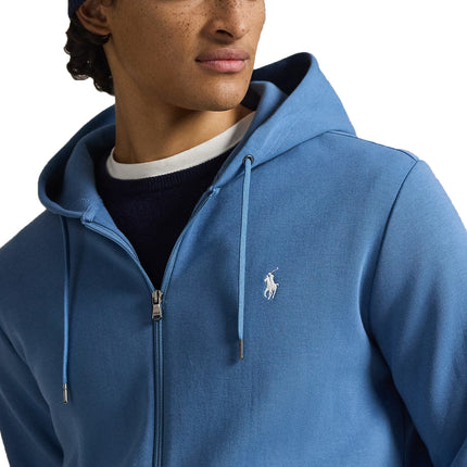 Polo Ralph Lauren Men's Double-Knit Full-Zip Hoodie Delta Blue