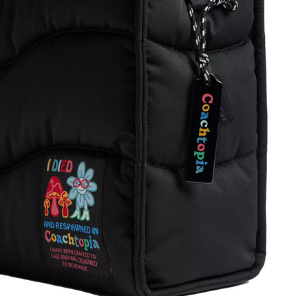 Coach Women's Coachtopia Loop Tote With Wavy Quilting Black