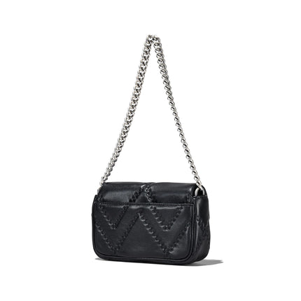 Marc Jacobs Women's The Quilted Leather J Marc Mini Shoulder Bag Black