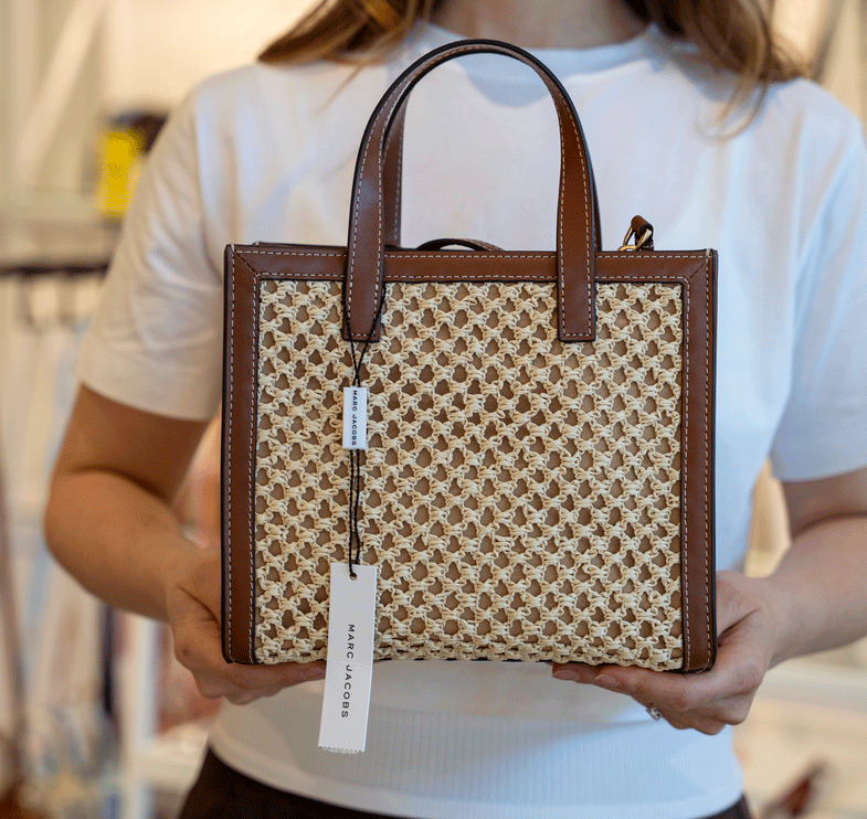 Marc Jacobs Women's Mini Grind Woven Tote Bag Natural
