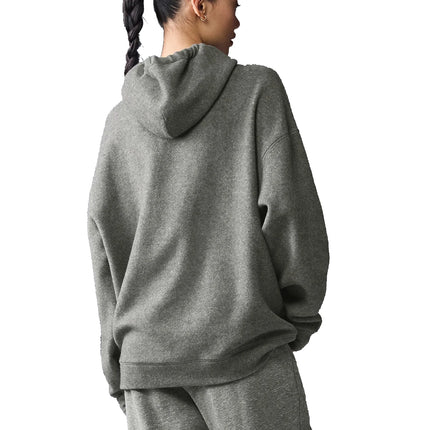 alo Women's Triumph Restore Hoodie Grey Triblend