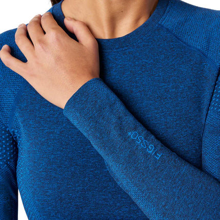 FIGS Women's Salta Seamless Longsleeve Underscrub Royal Blue