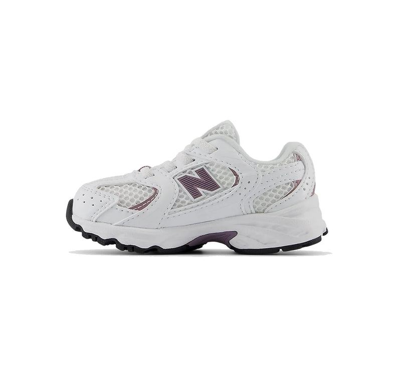 New Balance Toddlers & Babies 530 White with Dark Ice Wine IZ530SR