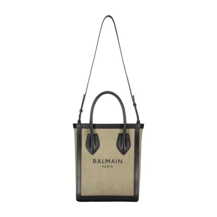 Balmain Women's Tote Bag with Logo Green