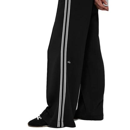 alo Women's Track Star Wide Leg Pant (Regular) Black