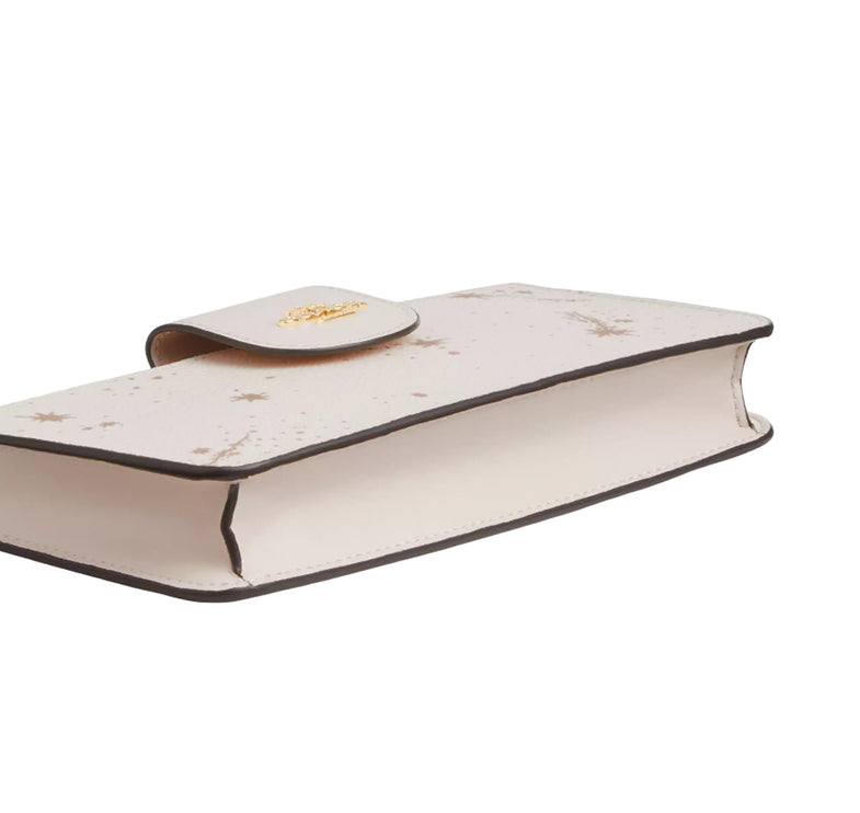 Coach Women's Poppy Crossbody Bag With Star Print Gold/Chalk Multi