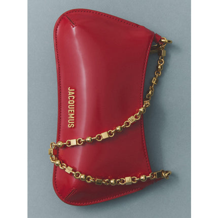 Jacquemus Women's The Small Bisou Chaîne Red/Gold