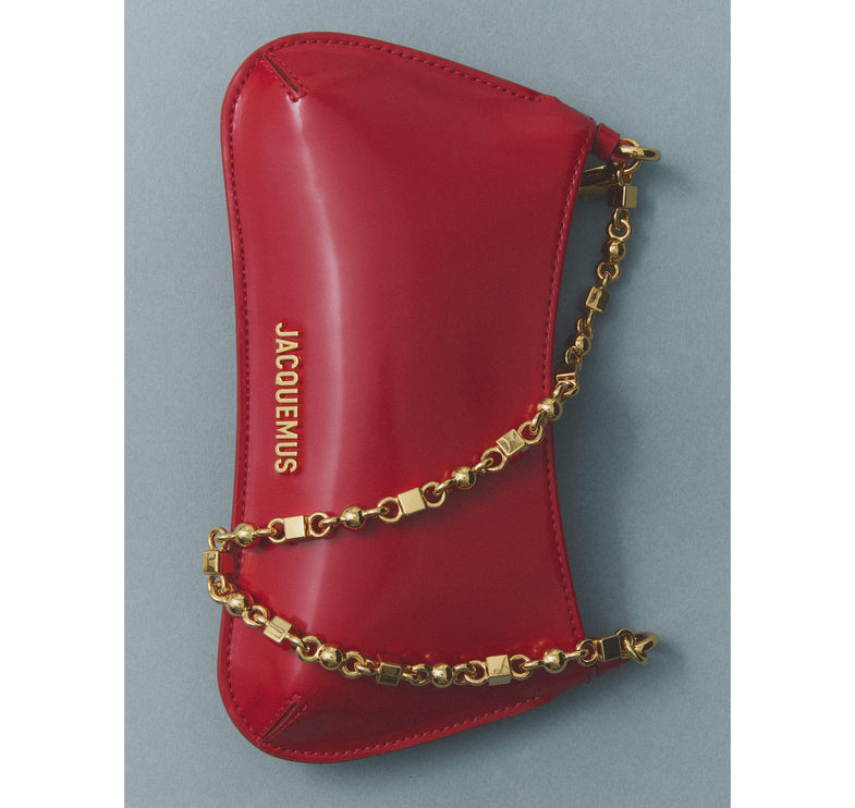 Jacquemus Women's The Small Bisou Chaîne Red/Gold
