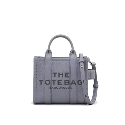 Marc Jacobs Women's The Leather Mini Tote Bag Wolf Grey