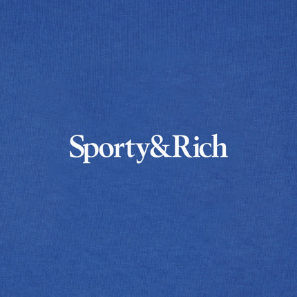 Sporty & Rich Women's Dodgers Serif T-Shirt Team Blue/White