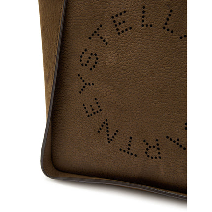 Stella McCartney Women's Logo Suede Crossbody Bag Mocha