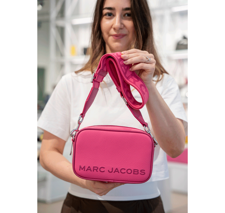 Marc Jacobs Women's Flash Leather Crossbody Bag Pink