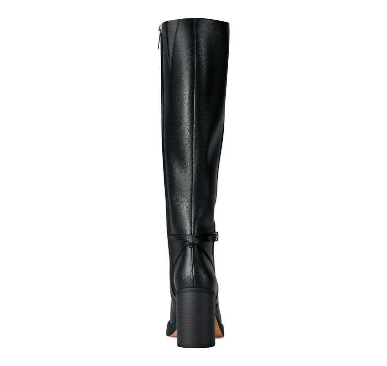 Michael Kors Women's Kacey Block Heel Boot Black
