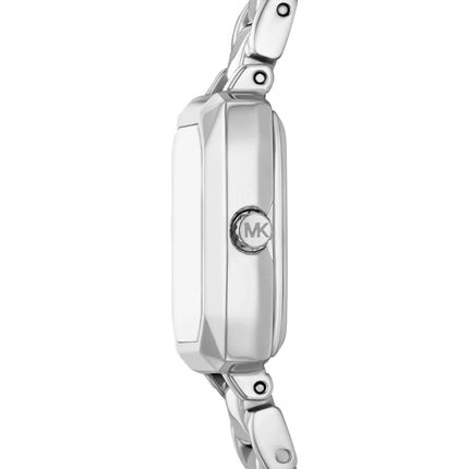 Michael Kors Women's Micro Alane Silver-Tone Pavé Watch Silver MKO1310