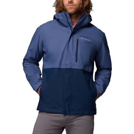 Columbia Men's Hikebound II Rain Jacket Dark Mountain/Collegiate Navy
