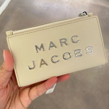 Marc Jacobs Women's The Leather Bifold Wallet Cotton