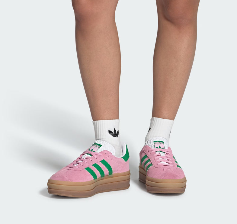 Adidas Women's Gazelle Bold True Pink/Green/Cloud White IE0420