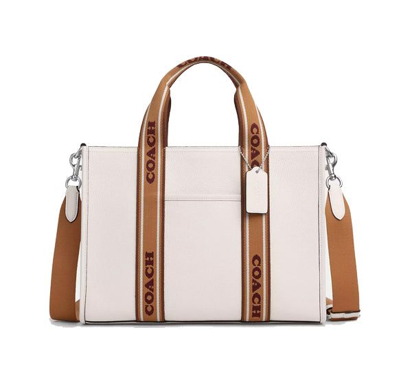 Coach Women's Smith Tote Bag Silver/Chalk Multi