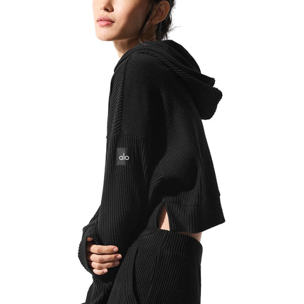 alo Women's Muse Hoodie Black