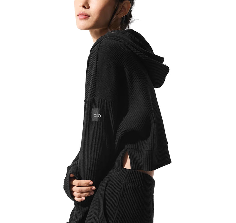 alo Women's Muse Hoodie Black