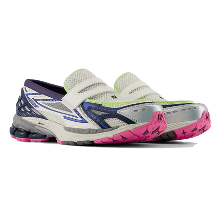 New Balance 1906L Silver Metallic with NB Navy and Pink Heat U190667K