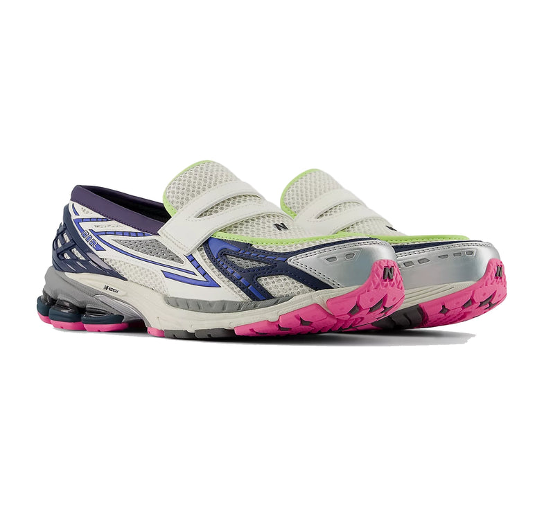 New Balance 1906L Silver Metallic with NB Navy and Pink Heat U190667K