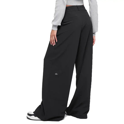 alo Women's High-Waist Dreamscape Trouser (Long) Black
