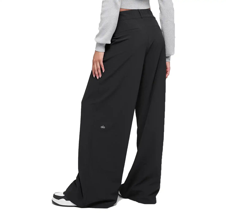 alo Women's High-Waist Dreamscape Trouser (Long) Black
