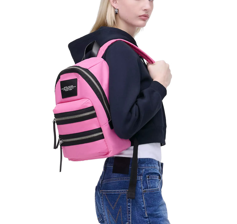 Marc Jacobs Women's The Biker Nylon Medium Backpack Bow Pink