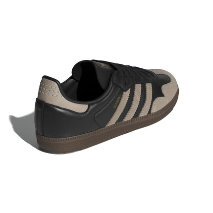 Adidas Women's Samba OG Shoes Core Black/Wonder Beige/Gold Metallic KJ0995
