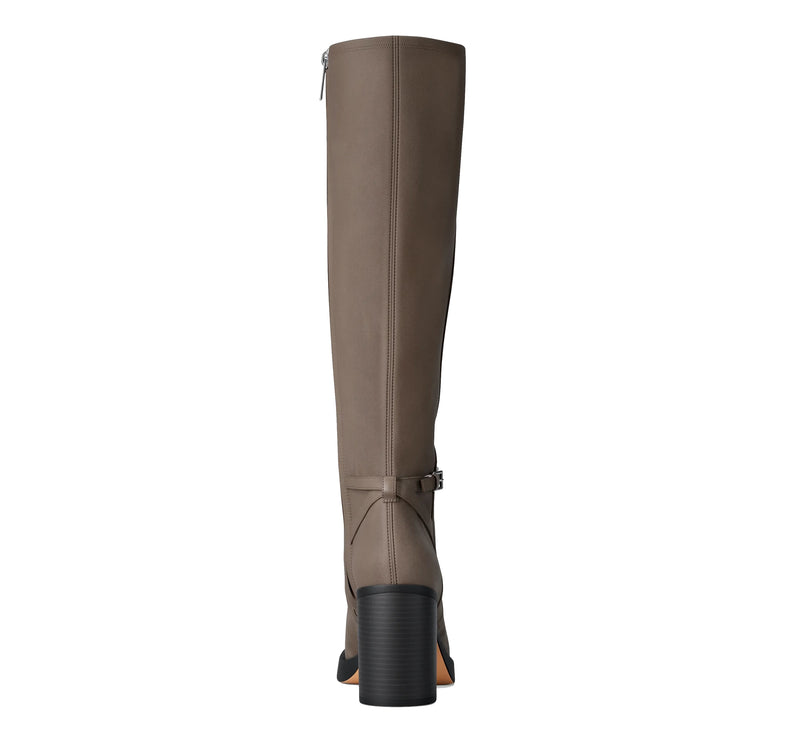 Michael Kors Women's Kacey Polyester Microsuede Boot Mushroom