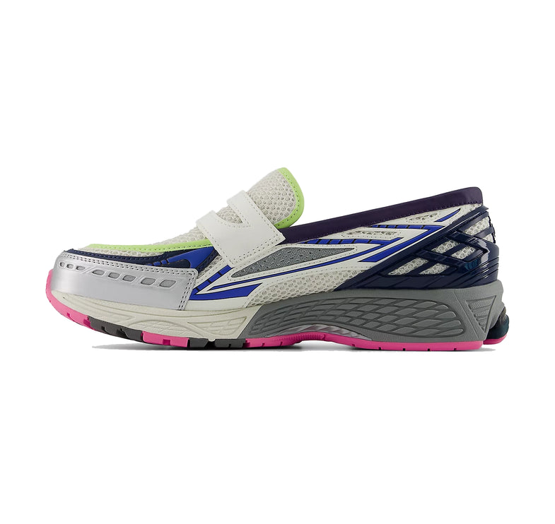 New Balance 1906L Silver Metallic with NB Navy and Pink Heat U190667K
