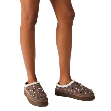 Steve Madden Women's SELENA-R Grey Suede Grey Suede