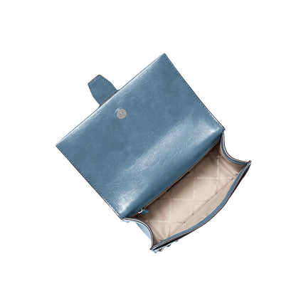 Michael Kors Women's Greenwich Small Studded Distressed Crossbody Bag Cornflower