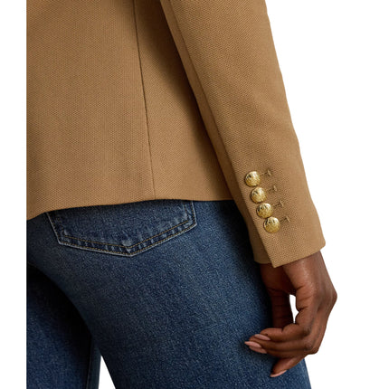 Polo Ralph Lauren Women's Bullion Jacquard Blazer Classic Camel