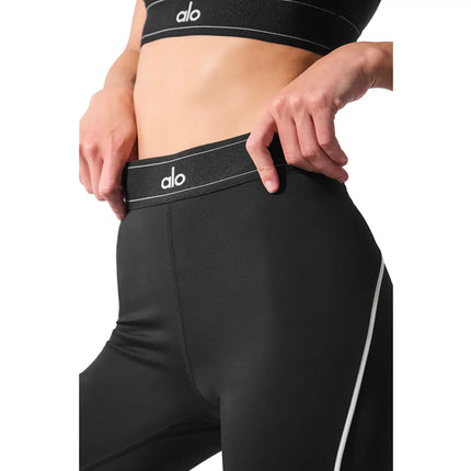 alo Women's Airlift High-Waist Suit Up Legging Black/White