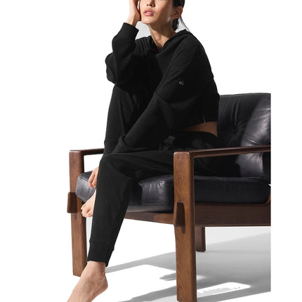 alo Women's Muse Hoodie Black