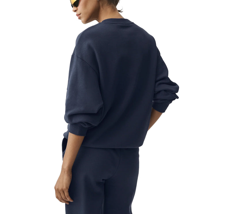 alo Women's Accolade Crew Neck Pullover Navy