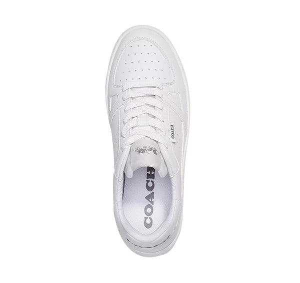 Coach Women's Clip Court Low Top Sneaker Optic White