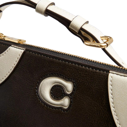 Coach Women's Bowling Small Shoulder Bag Black & White