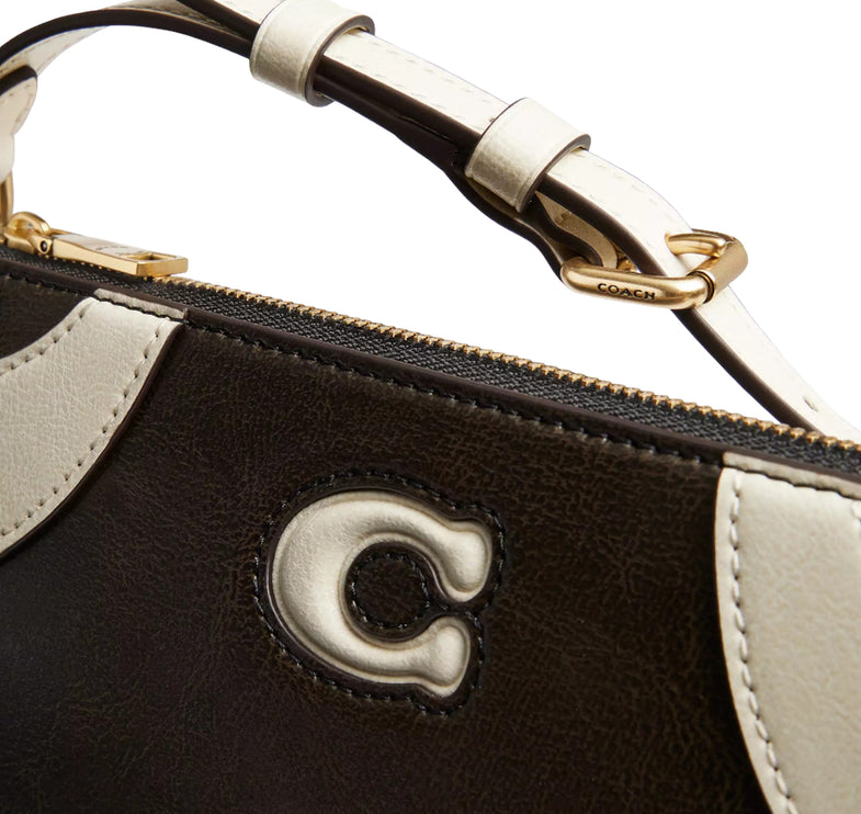 Coach Women's Bowling Small Shoulder Bag Black & White
