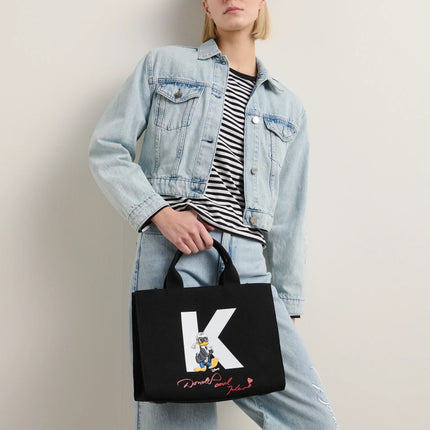 Disney x KARL LAGERFELD Unisex Medium Shopper Black