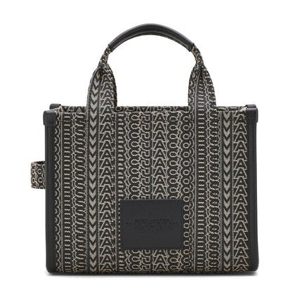 Marc Jacobs Women's The Monogram Jacquard Small Tote Bag Black